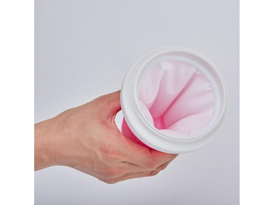 Rebe hacer Slushy En Segundos: Copo de Smoothie de Silicona Ecológico com Tampa Anti vazamento Verde