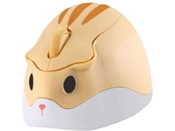 Mouse Silencioso Com 3 Botões, Design Sem Fio, Mouse Sem Fio Em Formato De Hamster Fofo Para Crianças E Adultos, Construção Portátil E Leve Com Funcio