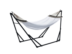 Suporte para rede, incluindo a rede, 263x89x100cm, preto e branco, ZENCORE SERVICES