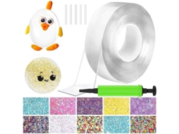 2026 kit de Burbujas Con Cinta Nano de Doble Cara, Cinta Elástica de Plástico, Juguete para Niños, Bricolaje Y Alivio Del Estrés.