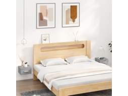 Vidaxl Mesas De Cabeceira De Parede 2 Pcs 35x35x20 Cm Cinzento Sonoma