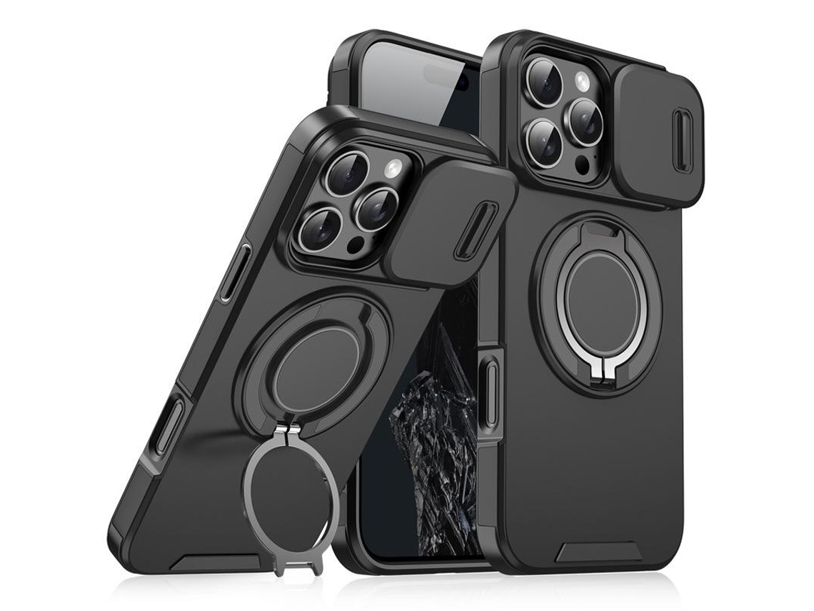 Capa Com Janela Magnética Lingke Para Iphone 16 Pro Max Capa Protetora Antiqueda Para Apple 15 Pro E 14