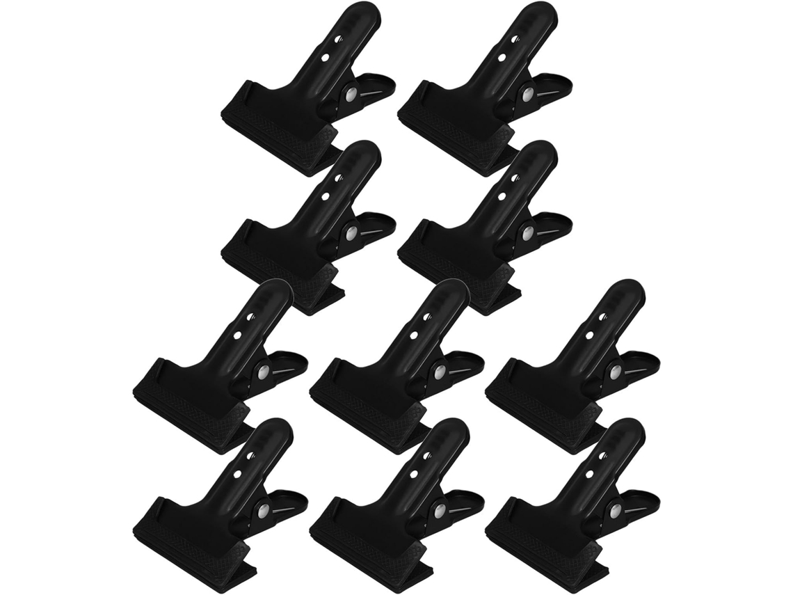 Conjunto Topbathy com 10 Presilhas de Mola Ferro para Fundos Fotográficos. Metal Resistentes Pontas Borracha