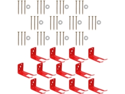 Suporte De Parede Para Extintor Incêndio Shineofi Em Ferro Vermelho Com Design Encaixe, Resistente À Deformação E Fácil