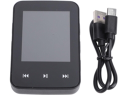 MP4 Reprodutor de MP3 de 64 GB com Bluetooth, reprodutor de música portátil com suporte para cartão de memória, tela de 1,8 polegadas