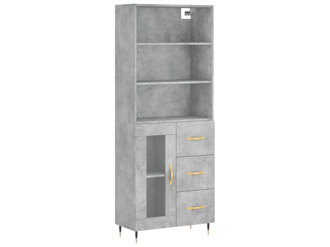 Highboard, Highboards Vidaxl Cinzeto Madeira Processada (n/a)