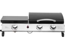 Plancha A Gás Com Tampa Rasio 7,5 Kw 3 Queimadores Preto Habitat Et Jardin