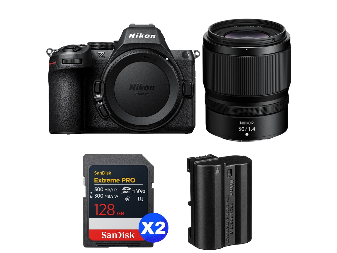 Z5 Ii + 50mm F/1.4 + 2 Sandisk 128gb Extreme Pro Uhs ii Sdxc + Nikon En el15c + Ebook “20 Dicas para Fotos Que Impressionam” NIKON