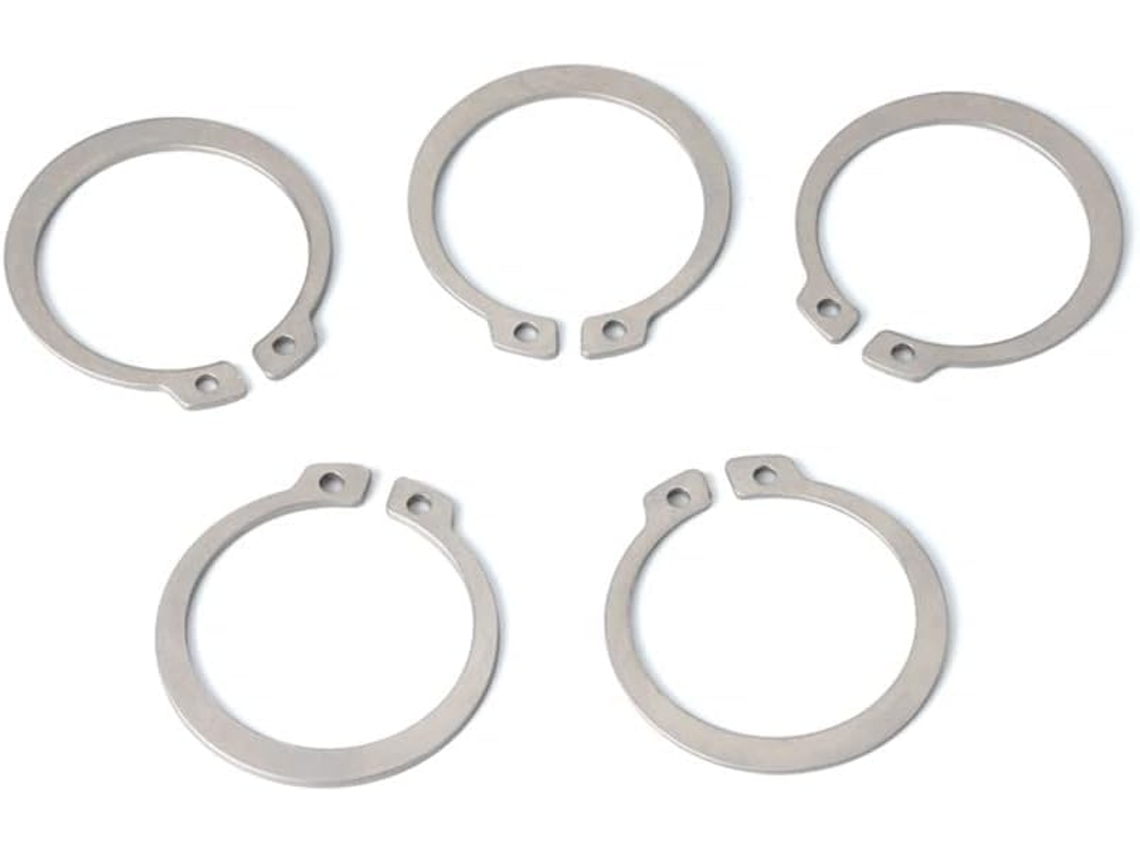 Aneis E, Security Arruela With Mola Anel Retenção Externo Type C, Aço oxidável 304, M8 M18, Packe Com 50 M8