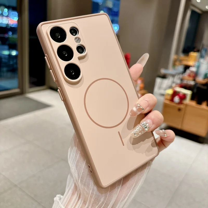 Capa Magnética Rígida Para Celular Galaxy A35 (dourada)