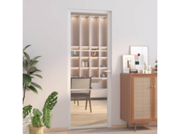 Vidaxl Porta De Interior 76x201,5 Cm Vidro Esg E Alumínio Branco