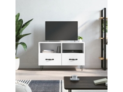 Vidaxl Móvel P/ Tv 80x36x50 Cm Madeira Processada Branco