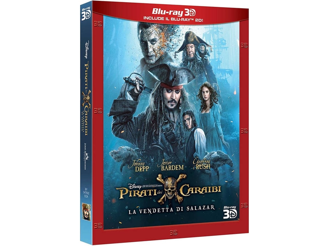 Blu-Ray 3D Pirates of the Caribbean: Dead Men Tell No Tales Alemão, Inglês, Italiano