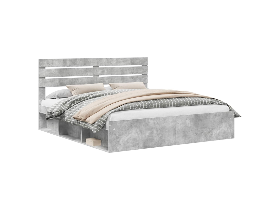 Estrutura da Cama com Cabeceira Concreto 180 X 200 Cm MAISON EXCLUSIVE