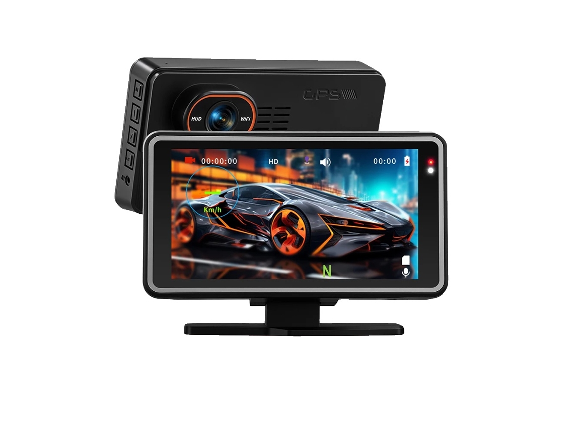 Gravador De Carro, Tela De 5 Polegadas, Resolução 1080p, Com Cartão De 64g
