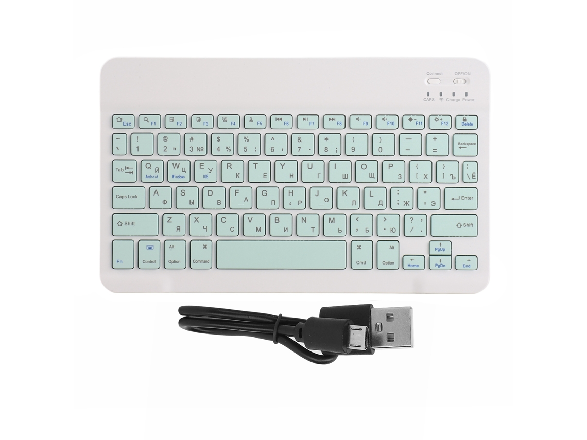 Teclado Sem Fio Bluetooth Portátil 10 Polegadas com Teclas Silenciosas | S/MARCA