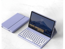 Capa Para Xiaomi Redmi Pad 22025, Com Teclado Inteligente Removível, Fina Em Pele. Roxo Hexinyigjly