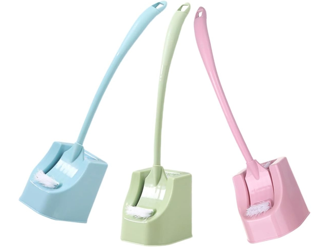 De Limpeza De 3 Peças Para Suporte De Vaso Sanitário Com Cabo Longo, Design Elegante, Materiais Para Manutenção Do Vaso Gokoco