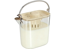 Jarra Transparente De Boca Larga De 1200 Ml Para Geladeira.