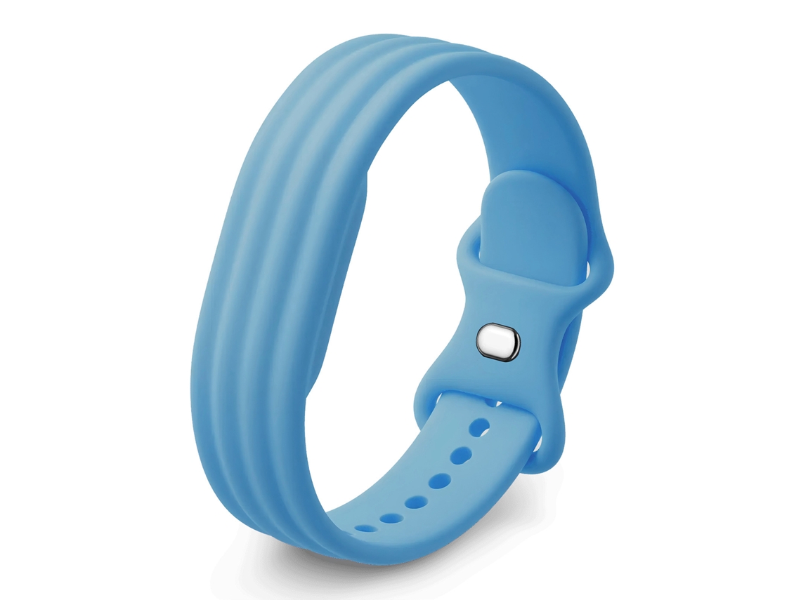 Pulseira Panoona Para Google Fitbit Air Pulseira Silicone Desportiva Macia Respirável Substituição Azul Céu