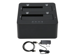 Dock De Disco Rígido (suporta 16tb, 5gbps, Clonagem De Duas Baias)