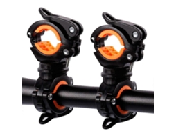 Omni-2 Pacotes De Suporte Para Lanterna De Bicicleta, Suporte Giratório 360°, Ajustável, Diâmetro 18-38mm, Fácil Instalação E Remoção