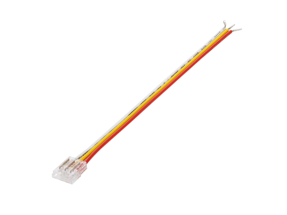 Conector Hipopótamo com Cabo para Fita Led Cct 12/24V Dc Smd Ip20 Largura 10Mm LEDKIA