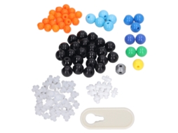 Kit de Modelos Moleculares para Química Orgânica e Inorgânica com Esferas e Ligações Proporcionais de Aprendizagem