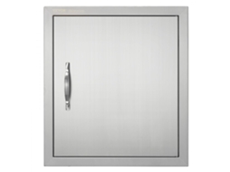 Porta Em Inox Para Churrasqueira 46x50cm Com Abertura Reversível Tekmaquinas