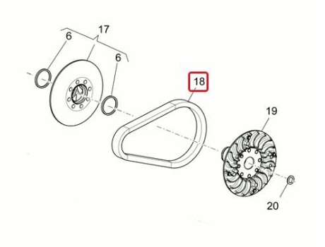Correa Aprilia Srv 850 Ce U