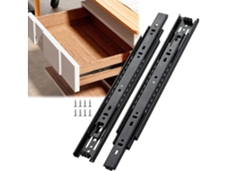 Corrediças Para Gavetas, Trilhos Deslizantes, Corrediças Para Gavetas, Corrediças Para Gavetas Reforçadas, 2 Peças