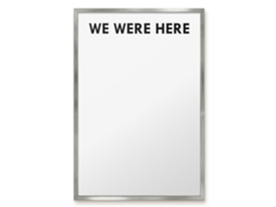 Quadro magnético para parede "We Were Here For The Bedroom" Espelharte (40x60 cm)