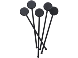 Pacote Com 200 Palitos De Coquetel Reutilizáveis ​​pretos De 17 Cm (7 Polegadas) - Palitos Premium Para Misturar Bebidas