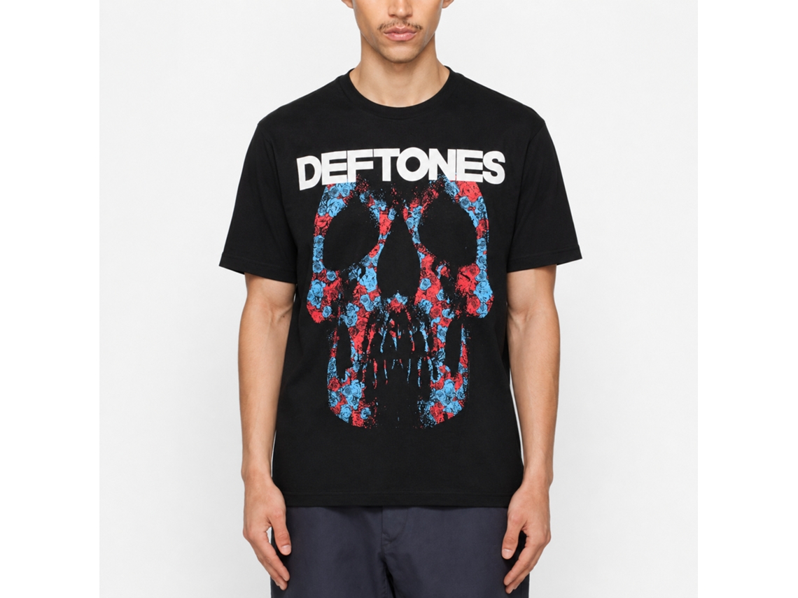 Deftones Minerva Rose Skull T-shirt Unisex Adults Size:l