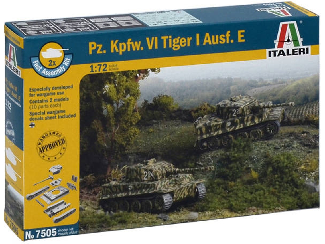 Carro militar ITALERI Pz. Kpfw. VI TIGER I Ausf. E