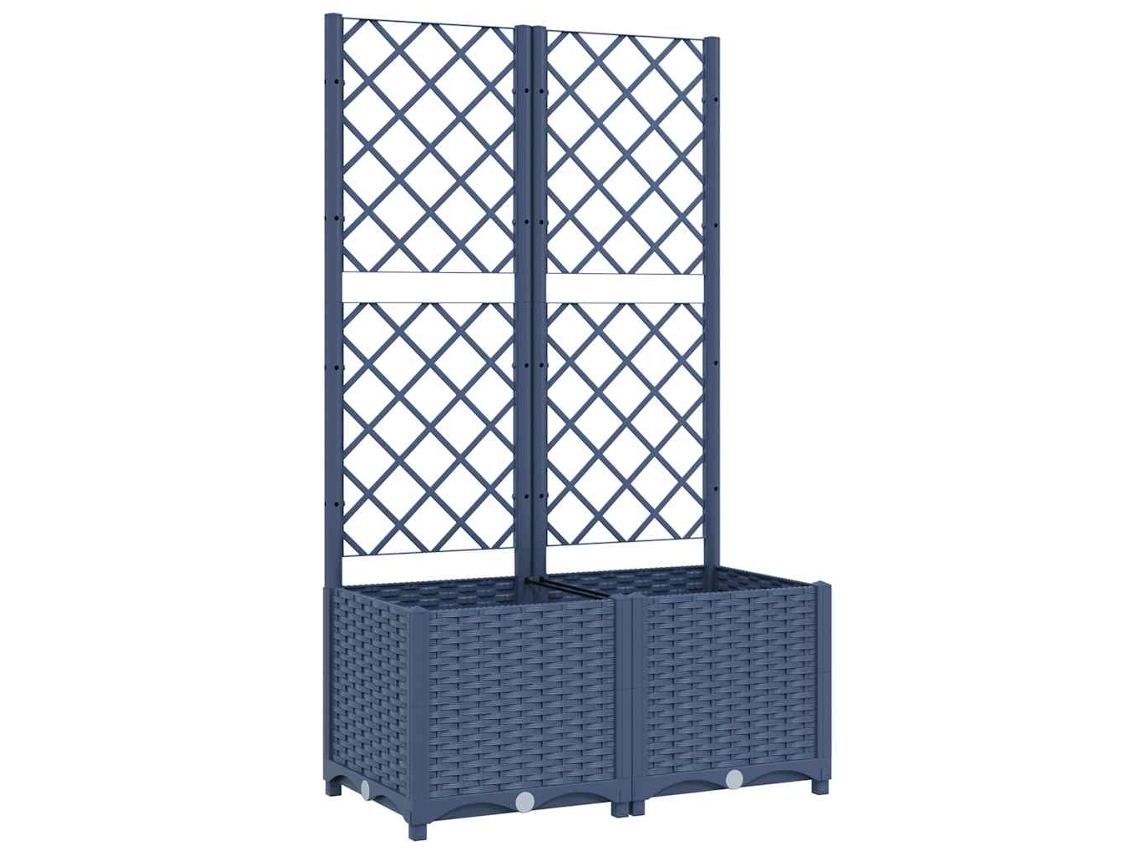 Garden Planter, Garden Planters Vidaxl Cinzeto Polipropileno (80 X 40 X 136 Cm)