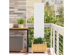 Vidaxl Tela De Privacidade Para Jardim Fretwork Branco 32 X 140 Cm
