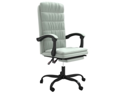 Reclining Office Chair, Reclining Office Chairs Vidaxl Cinzeto Veludo (n/a)