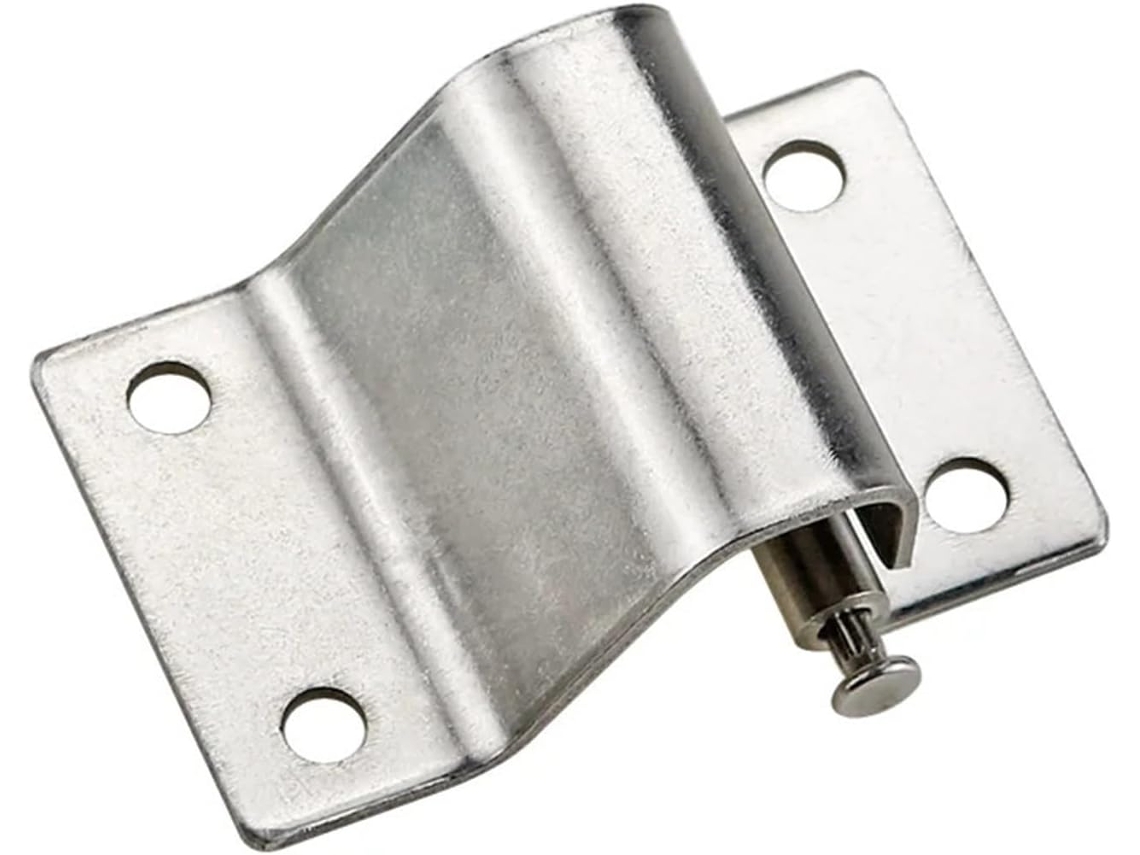 Dobradiça Convexa Dobrável Sem Furos Em Aço Inoxidável 304 Para Porta De Armário Industrial, 1 Peça Ht059a