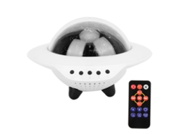 Lâmpada Projetora Céu Estrelado Rotativa Com Alto-falante Bluetooth