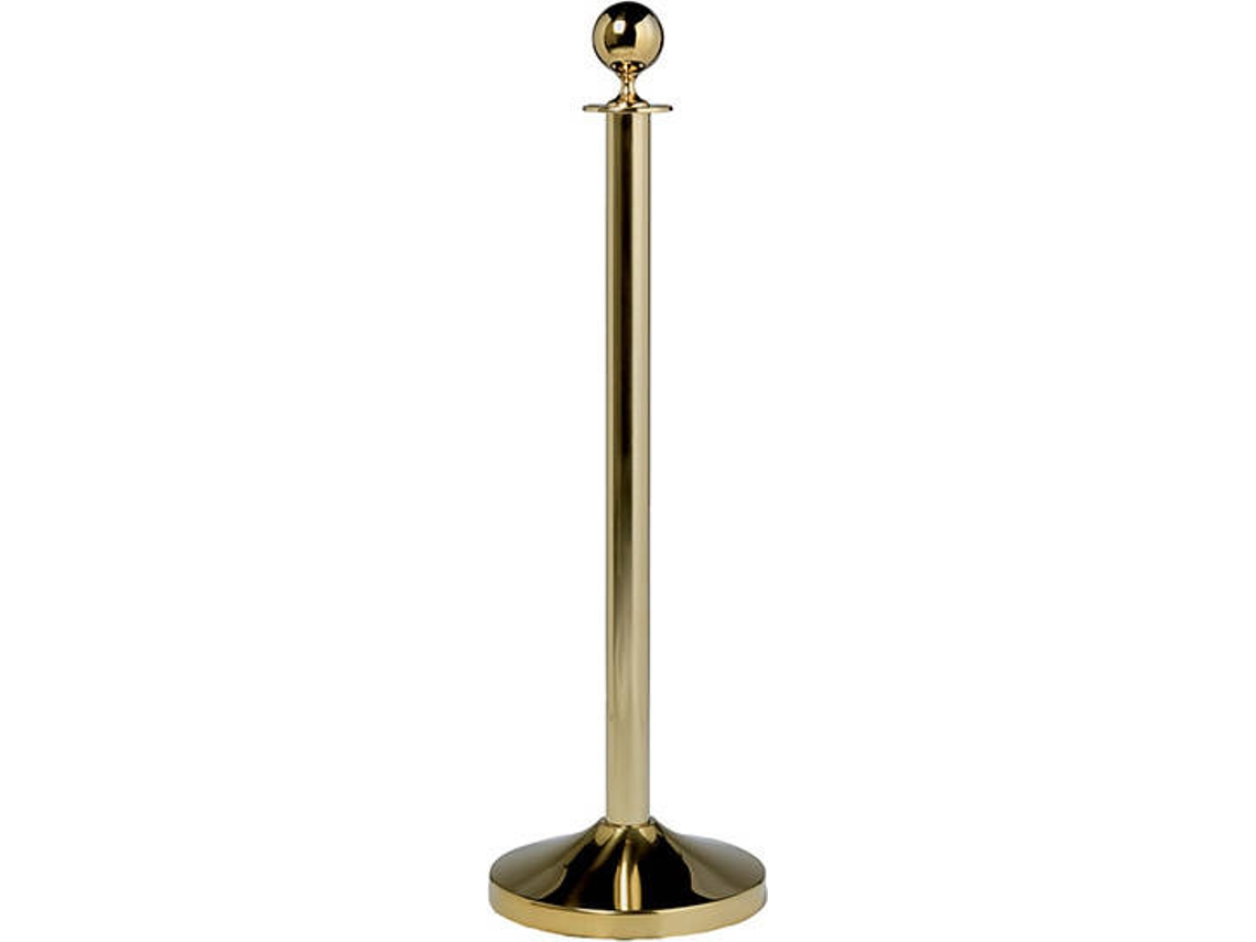Conjunto Poste Separador + Base SECURIT Redondo Dourado