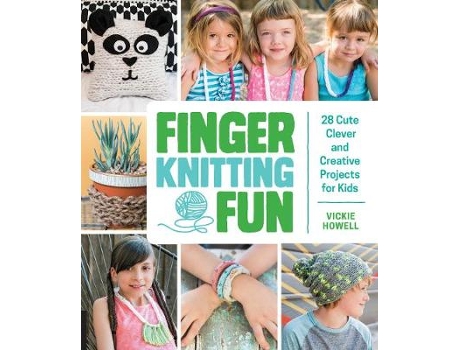 Livro finger knitting fun de vickie howell (inglês)