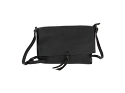 Bolsa De Ombro Em Couro Sintético Com Aba