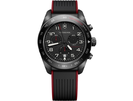 Relógio Homem Swiss Army Chrono Black Pvd, Dialrubber Aço 10 Bar Victorinox Swissarmy