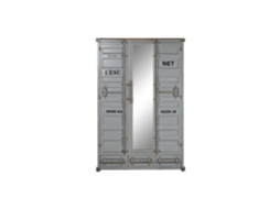 Armário de Metal Cinza, Dimensões 112x46x174cm ALEXANDRA HOUSE LIVING