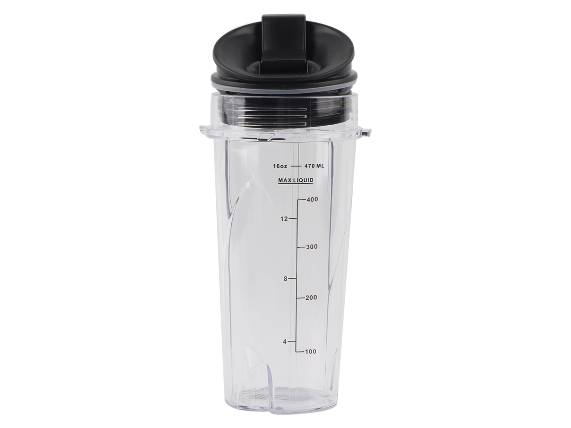 Xícara substituta Primerox 16oz com tampa flip para liquidificador Nutri Ninja