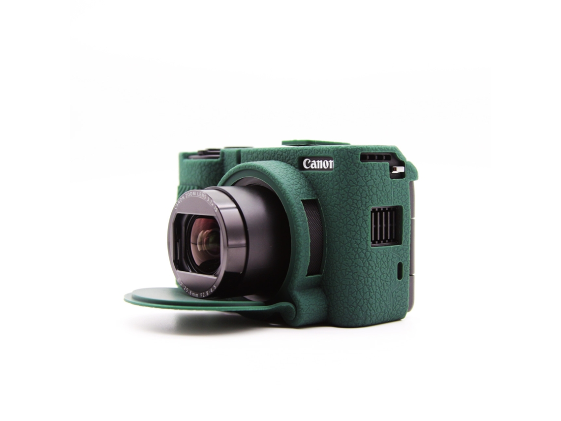 Capa para Canon Powershot V1 Acessórios de Silicone para Câmera CUICH (verde)