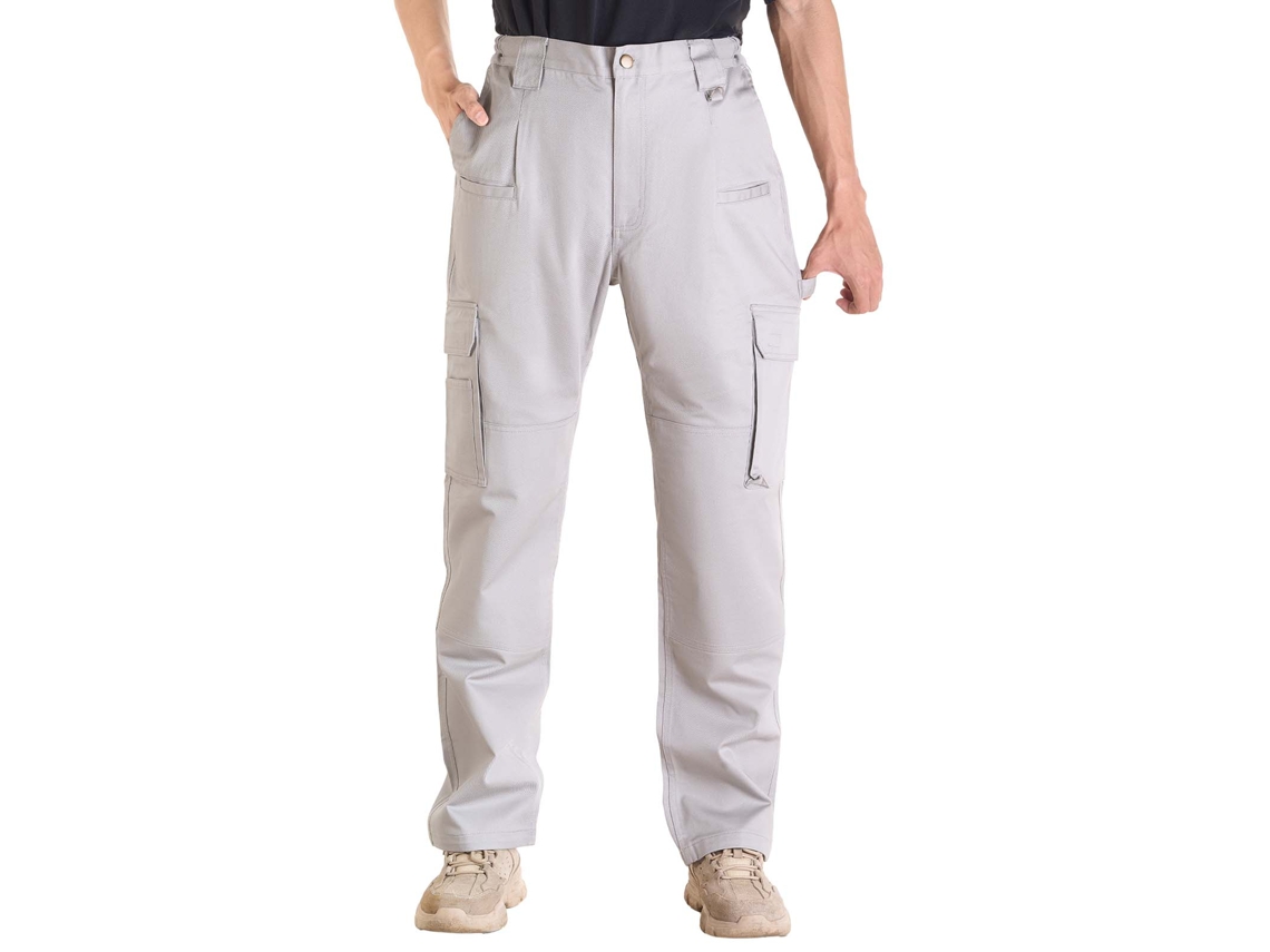 Calças retardantes de chamas masculinas Vevor, 100% algodão, XXL, cinza