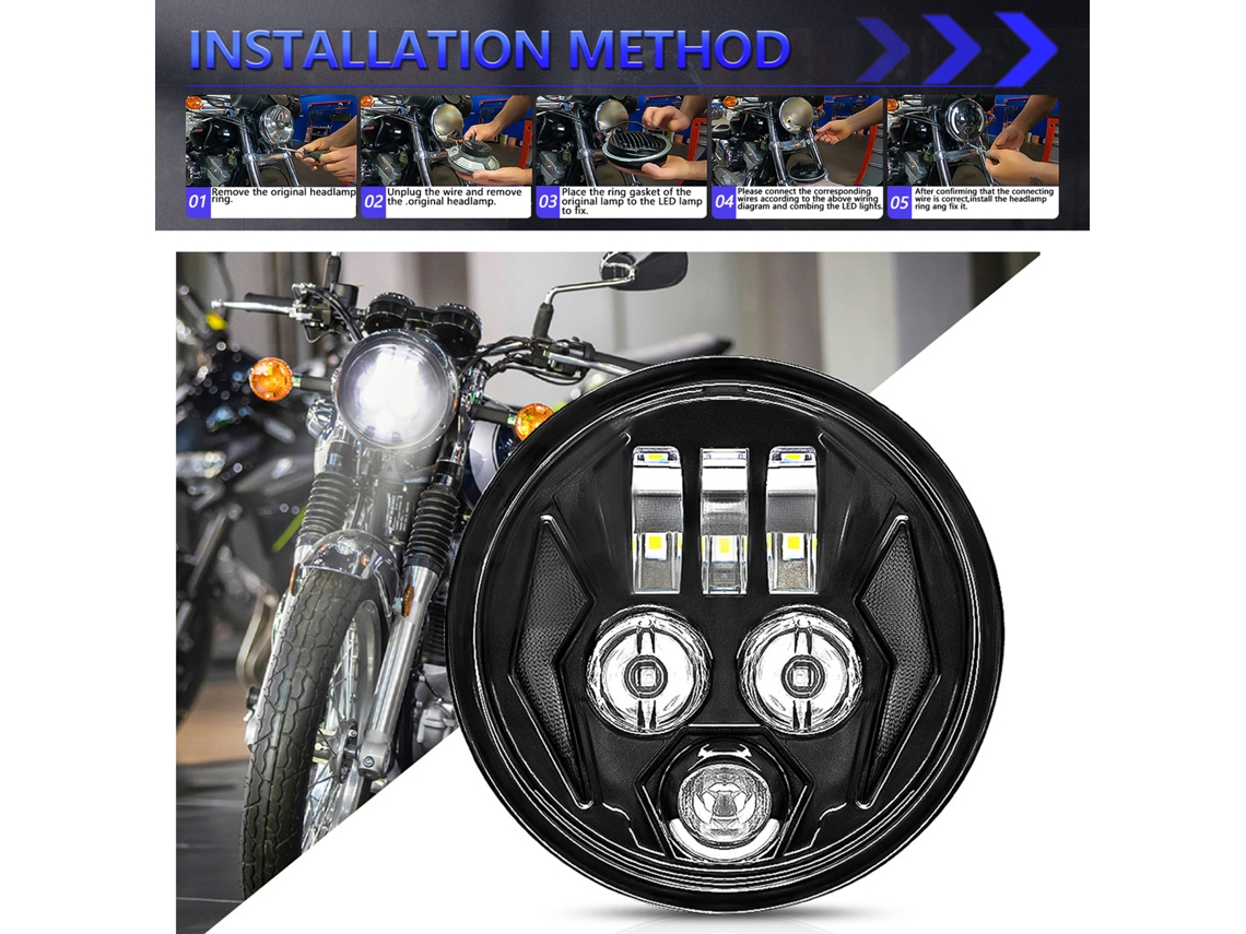 5.75 Inch Motorcycle Led Headlight Super Wide Angle Driving Light