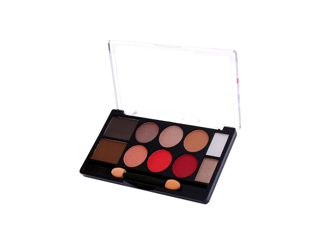 Paleta De Sombras De Ojos Mate Con Brillo 10 Colores